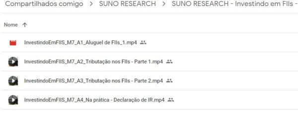 curso suno research curso fiis 07