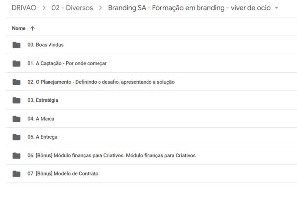 Formação em branding - viver de ocio