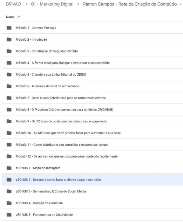 curso Rota da Criação de Conteúdo ramon campos