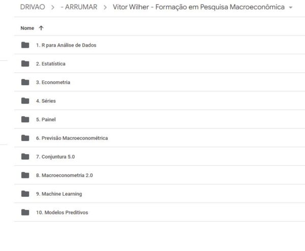 Curso Formação em Pesquisa Macroeconômica